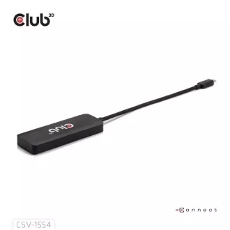 Club3D Hub MST USB-C 3xHDMI-re, Egyszeres: 8K30Hz, Háromszoros: 4K60Hz