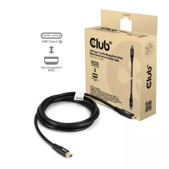 Club3D kábel USB-C és MiniDisplayPort 2.1, 8K30Hz, DSC1.2, UHBR10, 2m