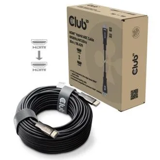 Club3D aktív hibrid optikai HDMI 2.1 kábel, 8K 60 Hz/4K 120 Hz, (M/M), 30 m