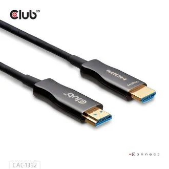 Club3D aktív hibrid optikai HDMI 2.1 kábel, 8K 60 Hz/4K 120 Hz, (M/M), 30 m