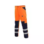 CXS NORWICH nadrág, figyelmeztető, férfi, narancssárga-kék, 60-as méret