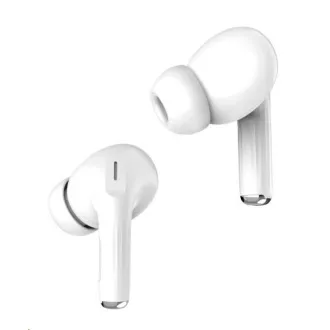WG - Bluetooth fejhallgató WG AirFlex 9 kijelzővel, Avatar, ANC, fehér színben