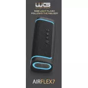 WG - Bluetooth hangszóró WG AirFlex7, 10W, TWS, LED, fekete