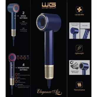 WG - Hajszárító WG Elegance Air, 1600W, kék