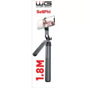 WG - Selfie bot WG 7, Selfie bot   állvány   teleszkópos GoPro állvány, bluetooth, fekete