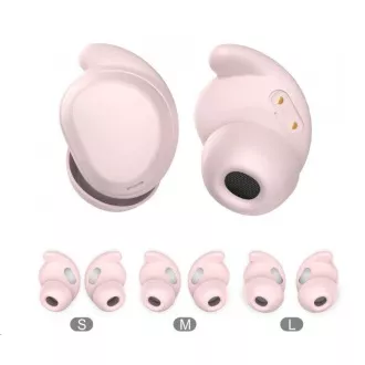 WG - Bluetooth fejhallgató WG AirFlex 4, alvó fülhallgató, ANC, rózsaszín