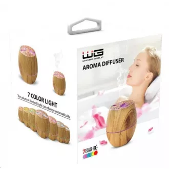 WG - Aromadiffúzor párásító LED lámpa, fa WG - Aromadiffúzor párásító LED lámpa, fa
