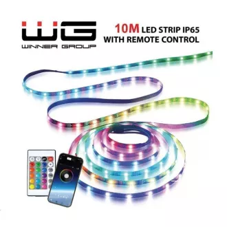 WG - Smart LED szalag WG16, 10 méter, meghajtóval és alkalmazással, IP 65, hálózati adapterrel