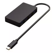 WG - HUB Type-C és 4x USB-A, USB 3.0, 5 Gbps, fekete színű