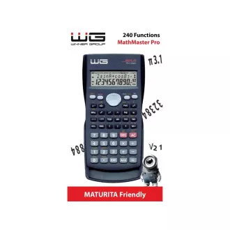 WG - Számológép WG2 MathMaster Pro, tudományos, fekete