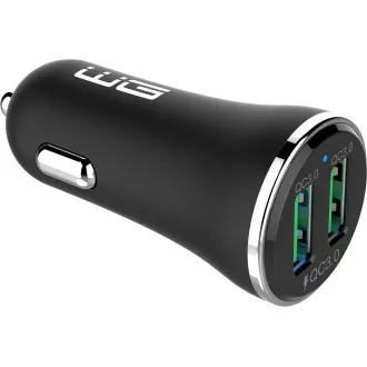 WG - Autótöltő 2x USB-A 36W, QC 3.0   QC 3.0, fekete