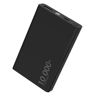 WG - Power Bank 10000 mAh, USB-C PD 20W   USB-A 22.5W, fekete