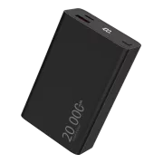 WG - Power Bank 20000 mAh, USB-C PD 20W   USB-A QC 22.5W, fekete