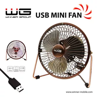WG - USB mini ventilátor 6 hüvelyk, bronz színű