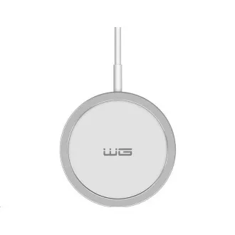 WG - Vezeték nélküli töltő FAST MAGNET 15W, kerek, fehér