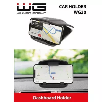 WG - WG 30 autós tartó, univerzális, öntapadós tapadókorong, fekete