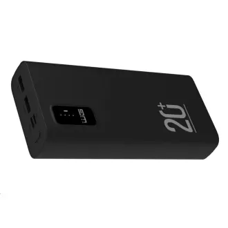 WG - Power Bank 20000 mAh, USB-C PD 20W   USB-A QC 3.0 22.5W, fekete