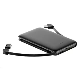 WG - Power Bank 5000 mAh, Micro USB   C-típusú kábel   Lightning adapter, fekete