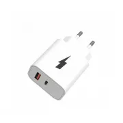 WG - Hálózati töltő 2x USB, 1x USB-C PD 20W   1x USB-A QC 3.0 18W, fehér színben
