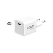 WG - GaN 1x USB-C, PD 20W, 5V-9V-12V, fehér