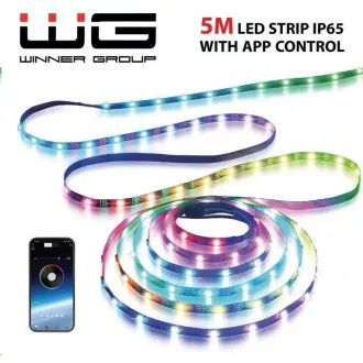 WG - LED szalag WG2, 5 méter, applikációval, IP 65