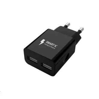 WG - Hálózati töltő 2x USB-A 2, 4A, fekete