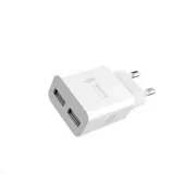 WG - Hálózati töltő 2x USB-A 2, 4A, fehér