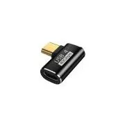 WG - Adapter ferde csatlakozó 90 fokos C-típusú (férfi) USB-C (női) csatlakozóra
