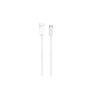 WG - C-típusú adatkábel USB-A-ra / 2m / 3A / nejlon fonott / fehér
