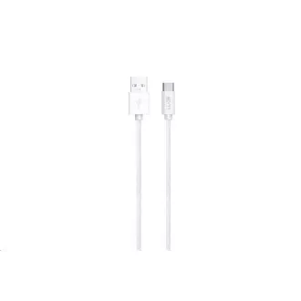WG - C-típusú adatkábel USB-A-ra / 2m / 3A / nejlon fonott / fehér