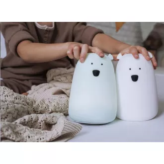 Rabbit & Friends Touch lámpa mackó vezérlővel | Fehér