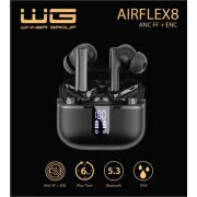 WG - Bluetooth fejhallgató WG AirFlex 8, ENC   ANC, fekete színű