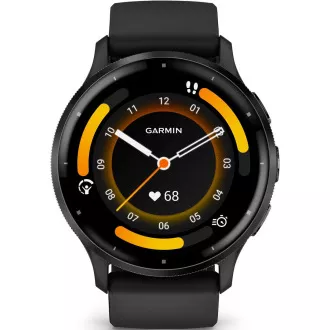 Garmin Venu® 3, Slate/Fekete, Szilikon szíj