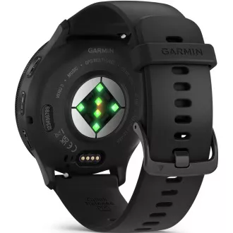 Garmin Venu® 3, Slate/Fekete, Szilikon szíj