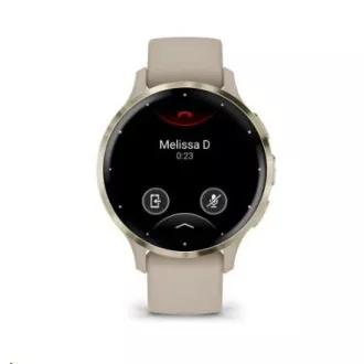 Garmin Venu® 3S, Puha arany rozsdamentes acél lunetta, francia szürke tok, szilikon szíj Garmin Venu® 3S, Puha arany rozsdamentes acél lunetta, francia szürke tok, szilikon szíj