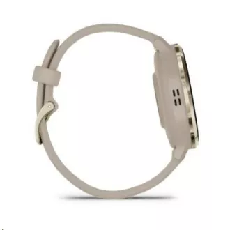 Garmin Venu® 3S, Puha arany rozsdamentes acél lunetta, francia szürke tok, szilikon szíj Garmin Venu® 3S, Puha arany rozsdamentes acél lunetta, francia szürke tok, szilikon szíj