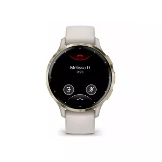Garmin Venu® 3S, Rozsdamentes acél lunetta Soft Gold, elefántcsont tok, szilikon szíj Garmin Venu® 3S, Rozsdamentes acél lunetta Soft Gold, elefántcsont tok, szilikon szíj