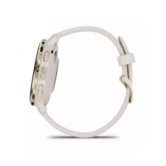 Garmin Venu® 3S, Rozsdamentes acél lunetta Soft Gold, elefántcsont tok, szilikon szíj Garmin Venu® 3S, Rozsdamentes acél lunetta Soft Gold, elefántcsont tok, szilikon szíj