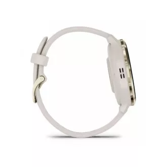 Garmin Venu® 3S, Rozsdamentes acél lunetta Soft Gold, elefántcsont tok, szilikon szíj Garmin Venu® 3S, Rozsdamentes acél lunetta Soft Gold, elefántcsont tok, szilikon szíj