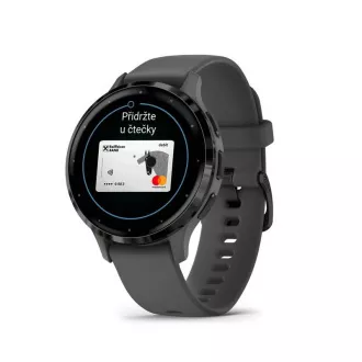 Garmin Venu® 3S, Slate/Szürke, Szilikon szíj