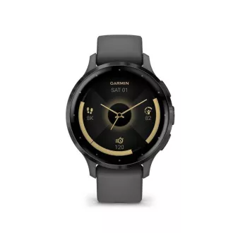 Garmin Venu® 3S, Slate/Szürke, Szilikon szíj