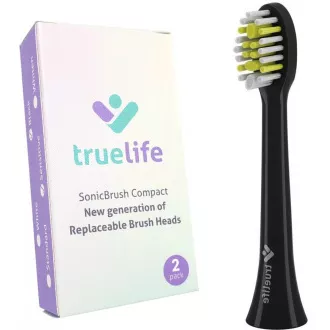 TrueLife SonicBrush kompakt kefefejek fekete érzékeny