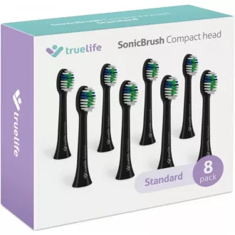 TrueLife SonicBrush kompakt fejek fekete standard 8 csomag
