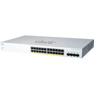 Cisco CBS220-24P-4G switch (24xGbE, 4xSFP, 24xPoE , 195W)