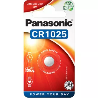 PANASONIC lítium elem (gombos) CR-1025EL / 1B 3V (bliszter 1db)