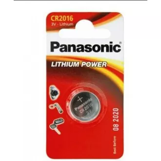 PANASONIC lítium elem (gombos) CR-2016EL / 2B 3V (buborékfólia 2db)