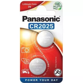 PANASONIC lítium elem (gombos) CR-2025EL / 2B 3V (buborékcsomagolás 2db) PANASONIC lítium elem (gombos) CR-2025EL / 2B 3V (buborékcsomagolás 2db)