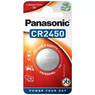 PANASONIC lítium elem (gombos) CR-2450EL / 1B 3V (bliszter 1db)