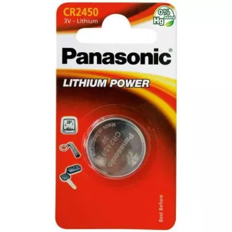 PANASONIC lítium elem (gombos) CR-2450EL / 1B 3V (bliszter 1db)