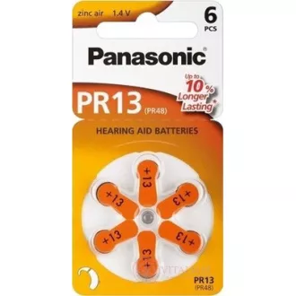 PANASONIC Cink levegő akkumulátor PR-13 (48) / 6LB AAA 1, 2V (bliszter 6db)